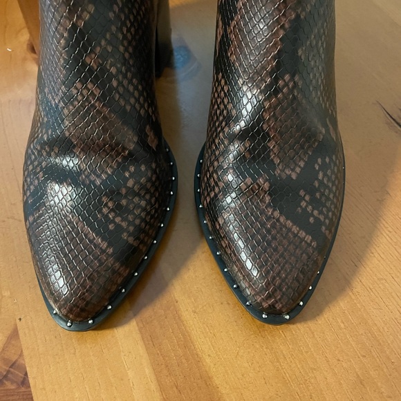 Studded Snakeskin Booties - Picture 3 of 5